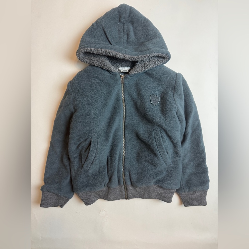 Bonpoint Kids Fleece Jacket - Dark Gray